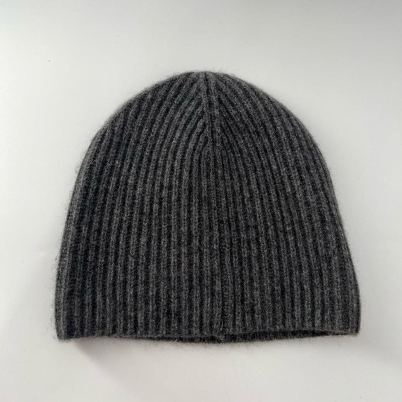 Cos Ribbed Cashmere Grey Hat